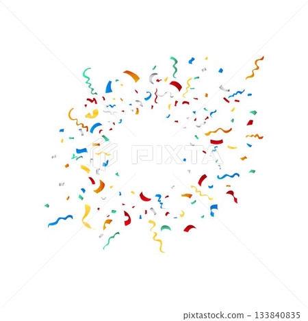 colorful confetti, paper confetti design,  133840835