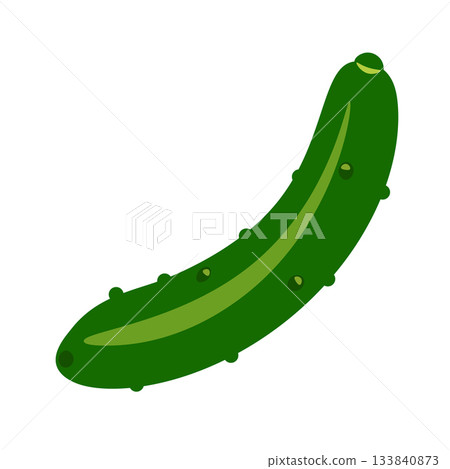 Simple cucumber illustration 133840873