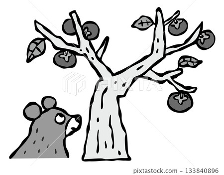 A bear comes down to the village. 133840896