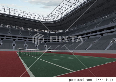 Digital image of a tennis court Digital image of a tennis court 133841043