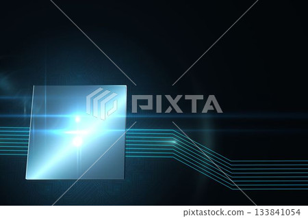 Square on technical background Square on technical background 133841054