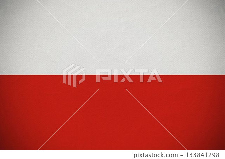 Showing two horizontal color bands in flat design, highlighting white and red contrast, copy space Showing two horizontal color bands in flat design, highlighting white and red contrast, copy space 133841298