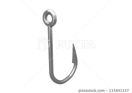 Close-up of fishing sharp hook Close-up of fishing sharp hook 133841337