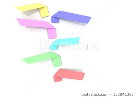 Digitally generated colourful shapes with shadow Digitally generated colourful shapes with shadow 133841395