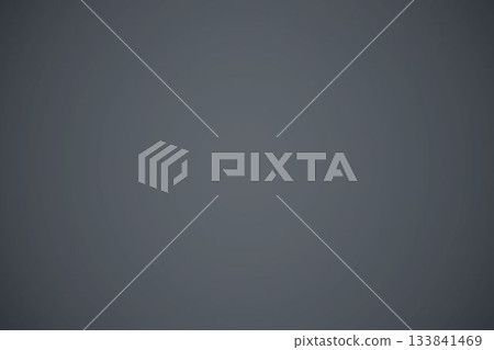 Subtle radial gradient is being shown on smooth uniform grey surface in flat design 133841469