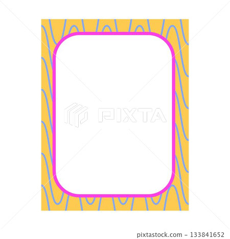 Colorful retro decorative frame border abstract shape vector illustration Colorful retro decorative frame border abstract shape vector illustration 133841652