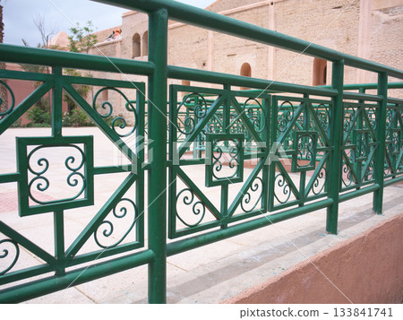 Morocco, Marrakech, Koutoubia Railing, May 133841741