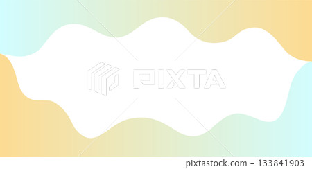 Gentle wave frame material in pastel colors 133841903