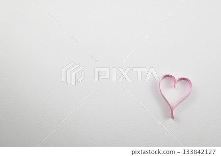 Heart accent on white background Heart accent on white background 133842127