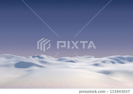 Digitally generated snowy land scape Digitally generated snowy land scape 133843037