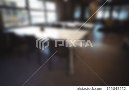 Defocused image of empty tables Defocused image of empty tables 133843252