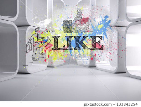 Like written over color splashes Like written over color splashes 133843254
