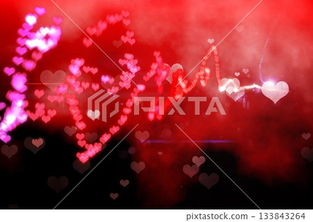 Digitally generated love heart background Digitally generated love heart background 133843264