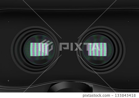 Full frame shot of virtual reality simulator Full frame shot of virtual reality simulator 133843418