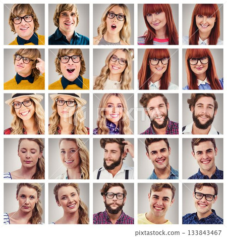 People collage portrait 5x5 People collage portrait 5x5 133843467