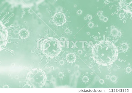 Three dimension image of bacterium Three dimension image of bacterium 133843555