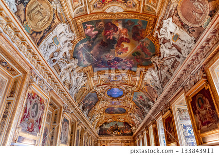 Gallery of Apollon,Le Louvre museum, Paris, France 133843911