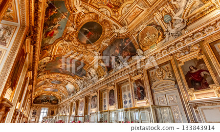 Gallery of Apollon,Le Louvre museum, Paris, France 133843914