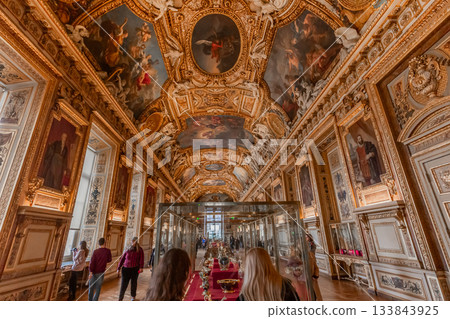 Gallery of Apollon,Le Louvre museum, Paris, France Gallery of Apollon,Le Louvre museum, Paris, France 133843925