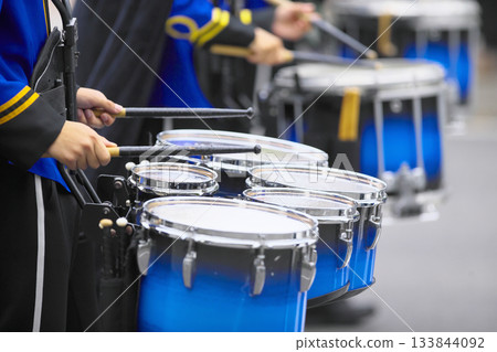 Marching band parade instruments 133844092
