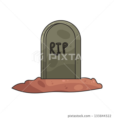 illustration of Tombstone illustration of Tombstone 133844322