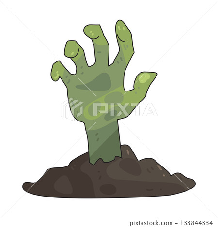illustration of Zombie Hand illustration of Zombie Hand 133844334