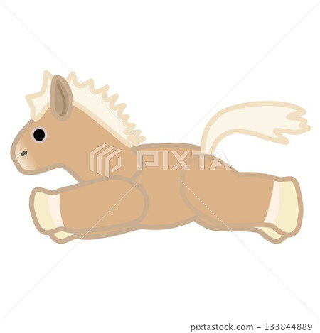 Stuffed horse illustration 133844889