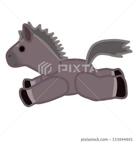 Stuffed horse illustration 133844891