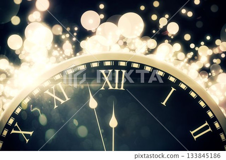 Black and gold new year graphic Black and gold new year graphic 133845186