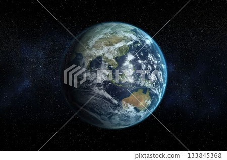 Image of the earth on black background Image of the earth on black background 133845368