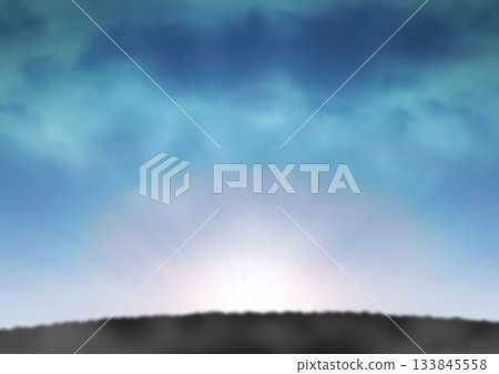 Silhouette field against blue sky Silhouette field against blue sky 133845558