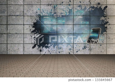 Splash showing technology interface 133845667