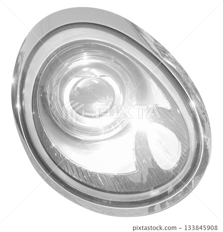 car headlights isolated on white background car headlights isolated on white background 133845908