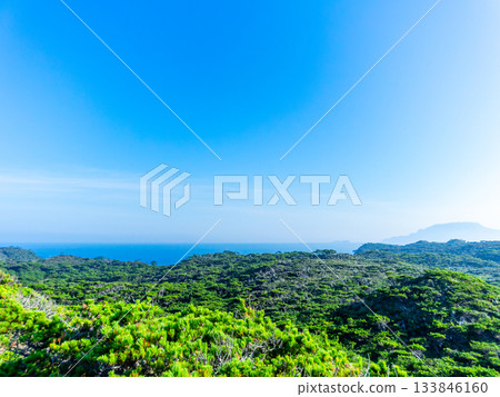 Dynamic and beautiful scenery seen from the Kanbiki Observatory on Shikinejima Island Dynamic and beautiful scenery seen from the Kanbiki Observatory on Shikinejima Island 133846160