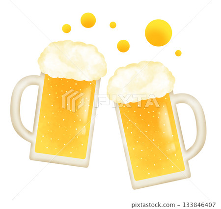 祝酒生啤酒插畫 2 133846407