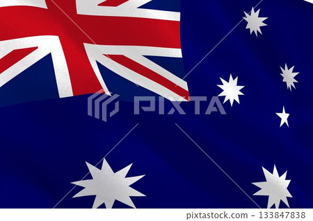 Digitally generated australian national flag 133847838