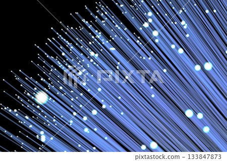 Blue illuminated fiber optics 133847873