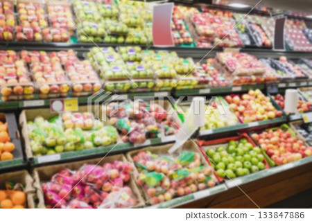 Variety of fruits in crates 133847886