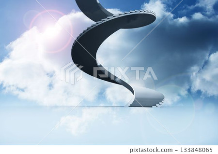 Winding staircase in the sky Winding staircase in the sky 133848065