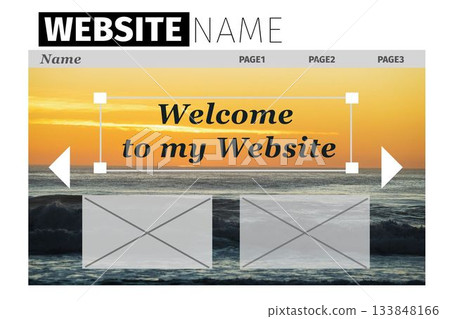 Composite image of build site interface 133848166