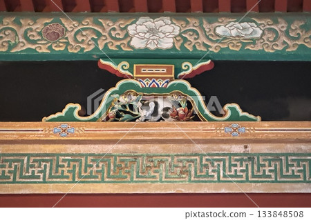 Nikko Toshogu sleeping cat 133848508