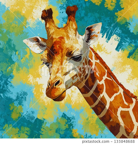 長頸鹿的插圖 133848688