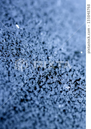Abstract Frosty Ice Background in Blue natureal frost Abstract Frosty Ice Background in Blue natureal frost 133848768