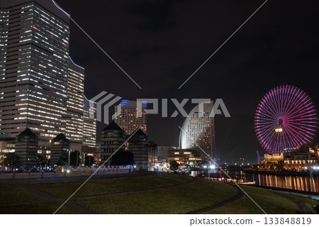 Yokohama Minato Mirai night view Yokohama Minato Mirai night view 133848819