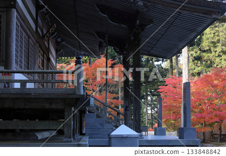 四國巡禮第66座寺院－雲邊寺大士堂的秋葉 133848842