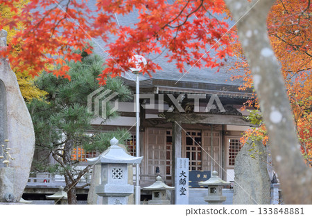 四國巡禮第66座寺院－雲邊寺大師殿附近的秋葉 133848881