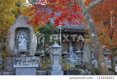 四國巡禮第66座寺院－雲邊寺大師殿附近的秋葉 133848883