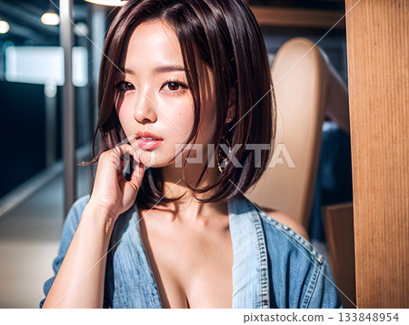 年輕的女士的肖像 133848954