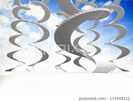 Spiral staircases in the sky Spiral staircases in the sky 133849222