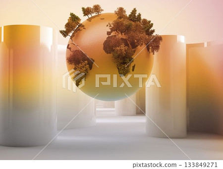 Globe on abstract background Globe on abstract background 133849271